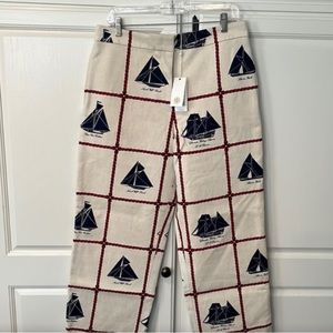 NWT Tory Burch Sail Cropped Pant